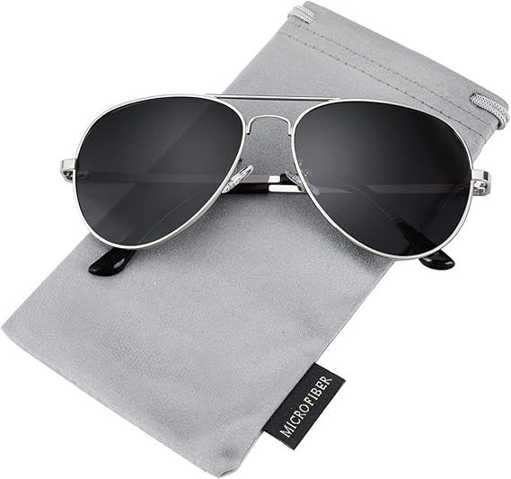 Polarized Aviator Sunglasses for Men and Women, Premium Metal Frame