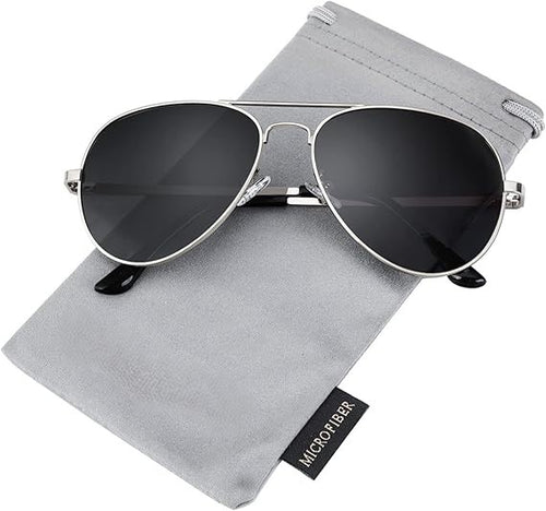 Polarized Aviator Sunglasses for Men and Women, Premium Metal Frame